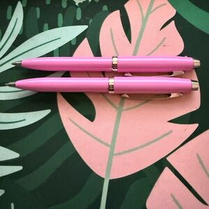 Set of 2 Sheaffer 100 Glossy Pink Metal 0.7mm Mechanical Pencil